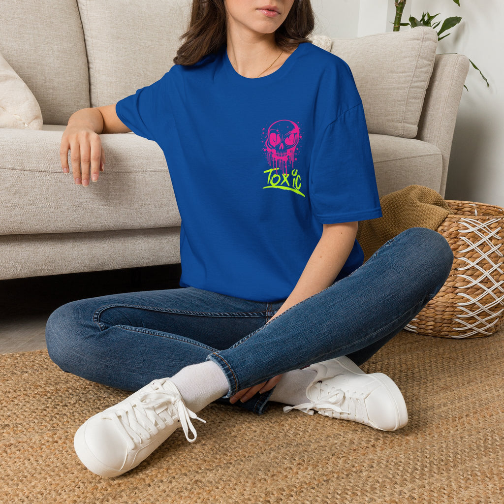 T-Shirt — Neon Drip Skull "Toxic" Graphic