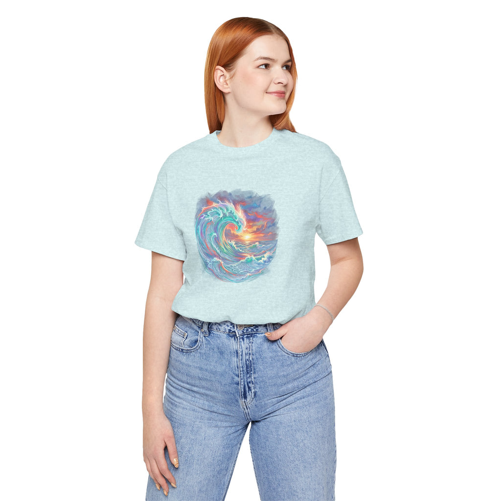 Ocean Wave Sunset T-Shirt
