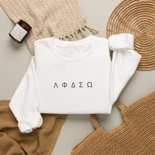 Alpha Phi Delta Sigma Greek Letters Crewneck Sweatshirt