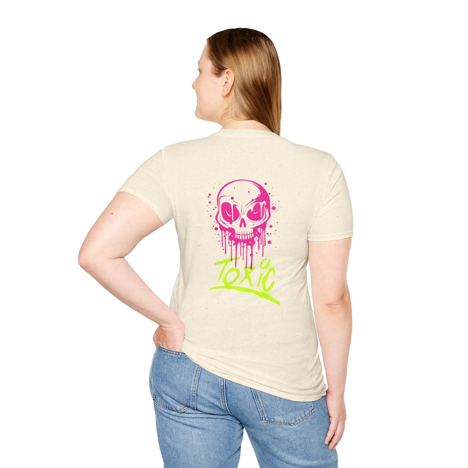 T-Shirt — Neon Drip Skull "Toxic" Graphic
