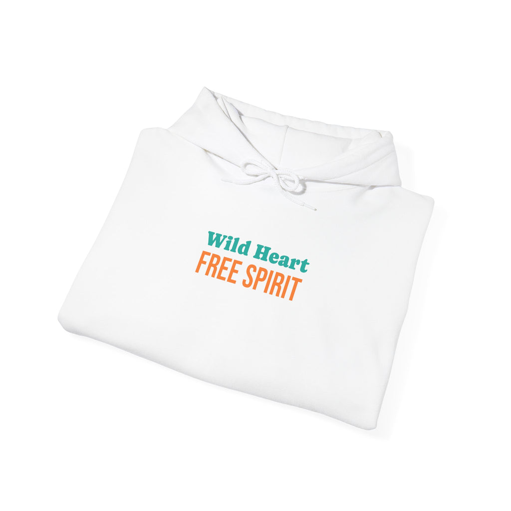 Wild Heart Free Spirit Floral Goddess Fox Hoodie - Front and Back Design