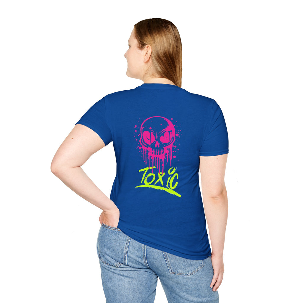T-Shirt — Neon Drip Skull "Toxic" Graphic