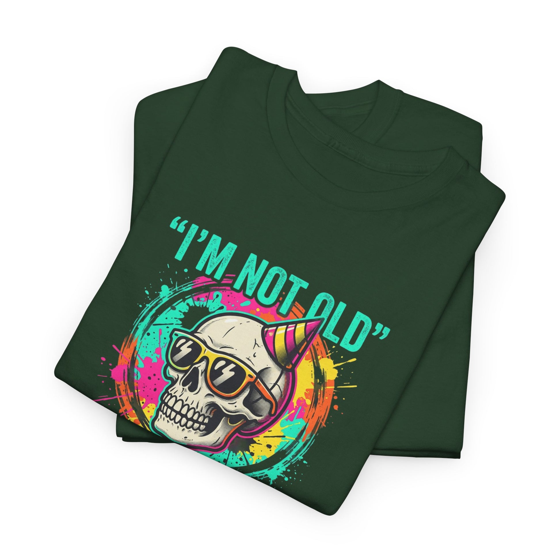 Vintage Skull Tee - "I'm Not Old, I'm Classic" Retro Skull Birthday Shirt