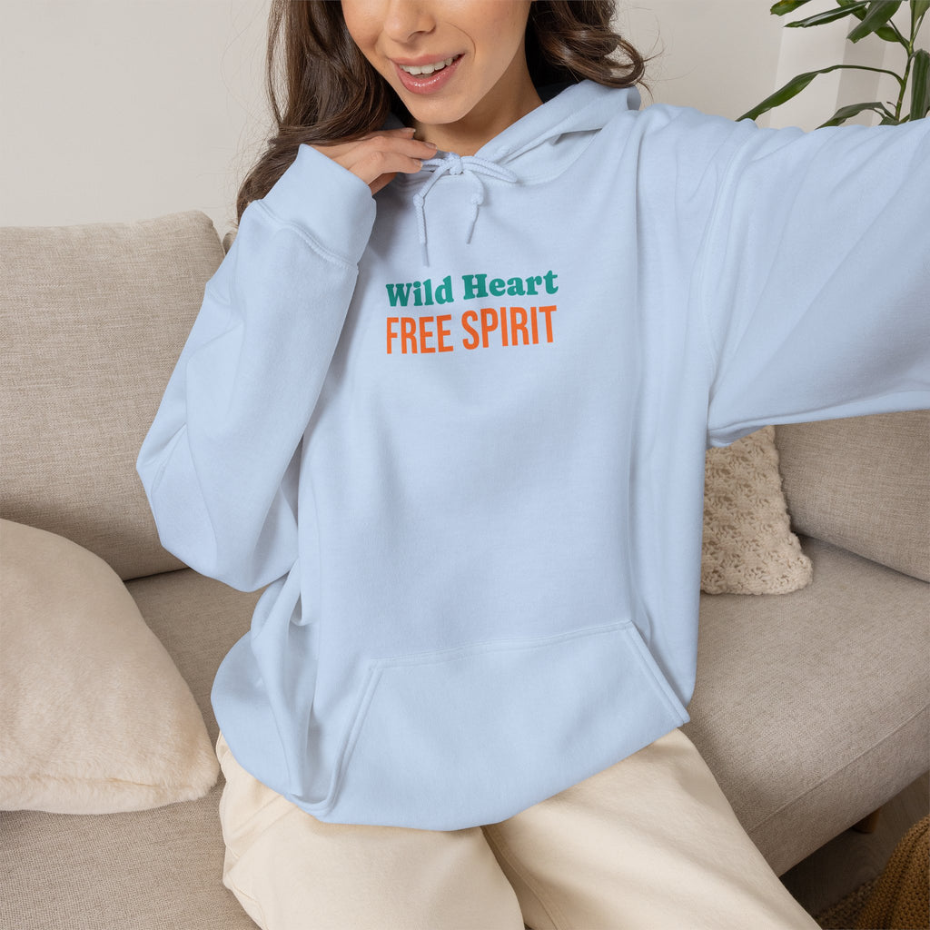 Wild Heart Free Spirit Floral Goddess Fox Hoodie - Front and Back Design