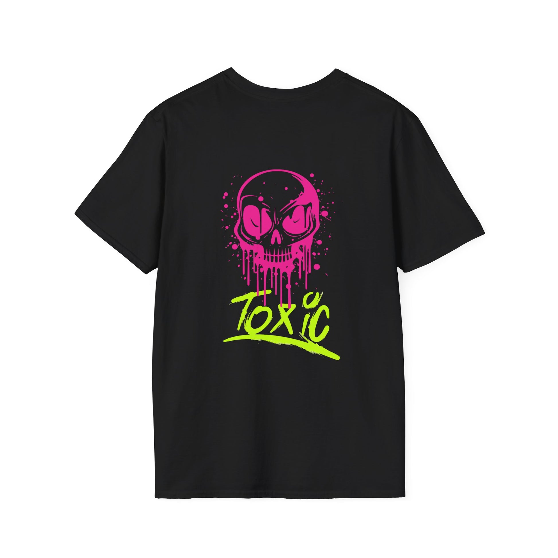 T-Shirt — Neon Drip Skull "Toxic" Graphic