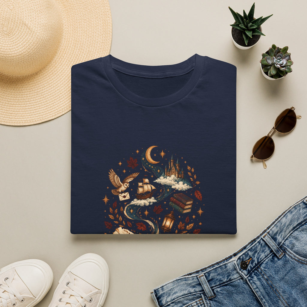 Enchanted Open Book T-Shirt – Magical Reading and Book Lover Design
