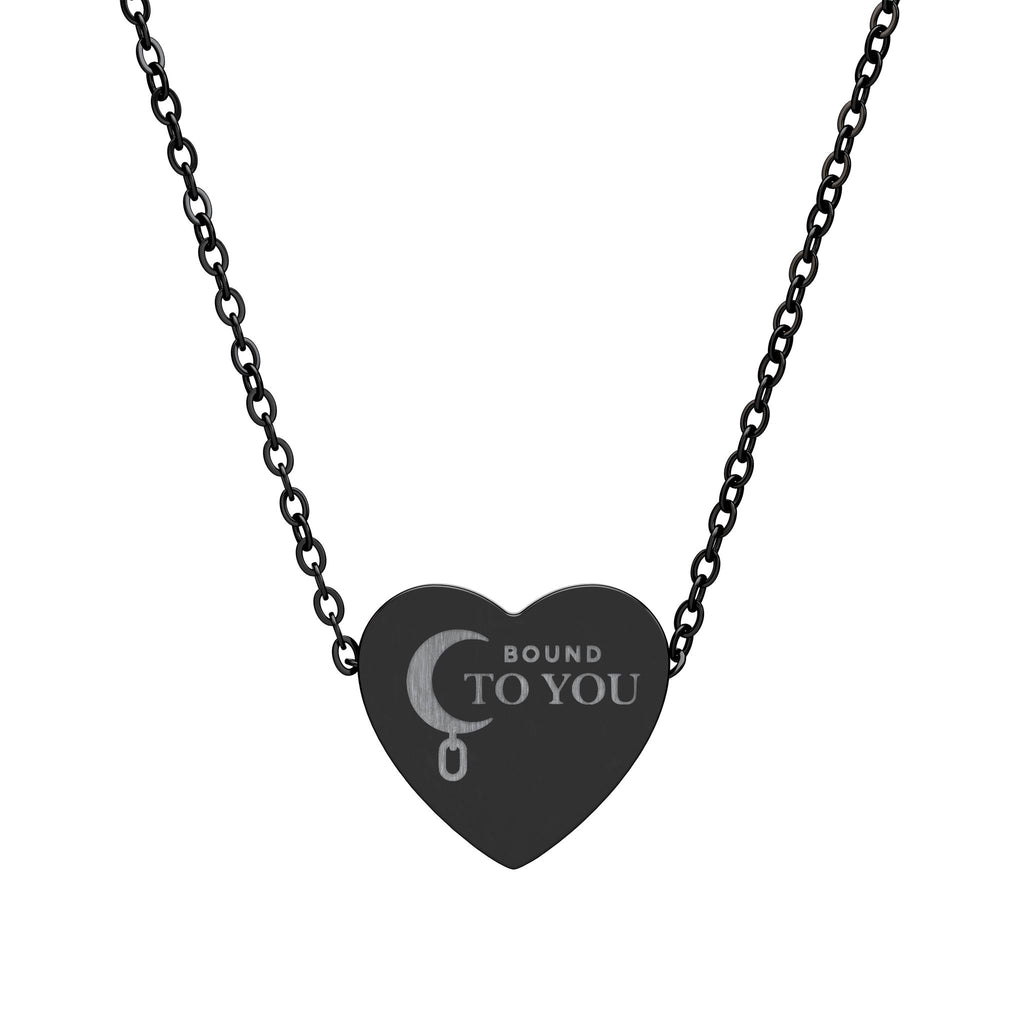 Submission Heart Necklace – “Bound To You” Crescent Moon Pendant | Meaningful Symbolic Jewellery