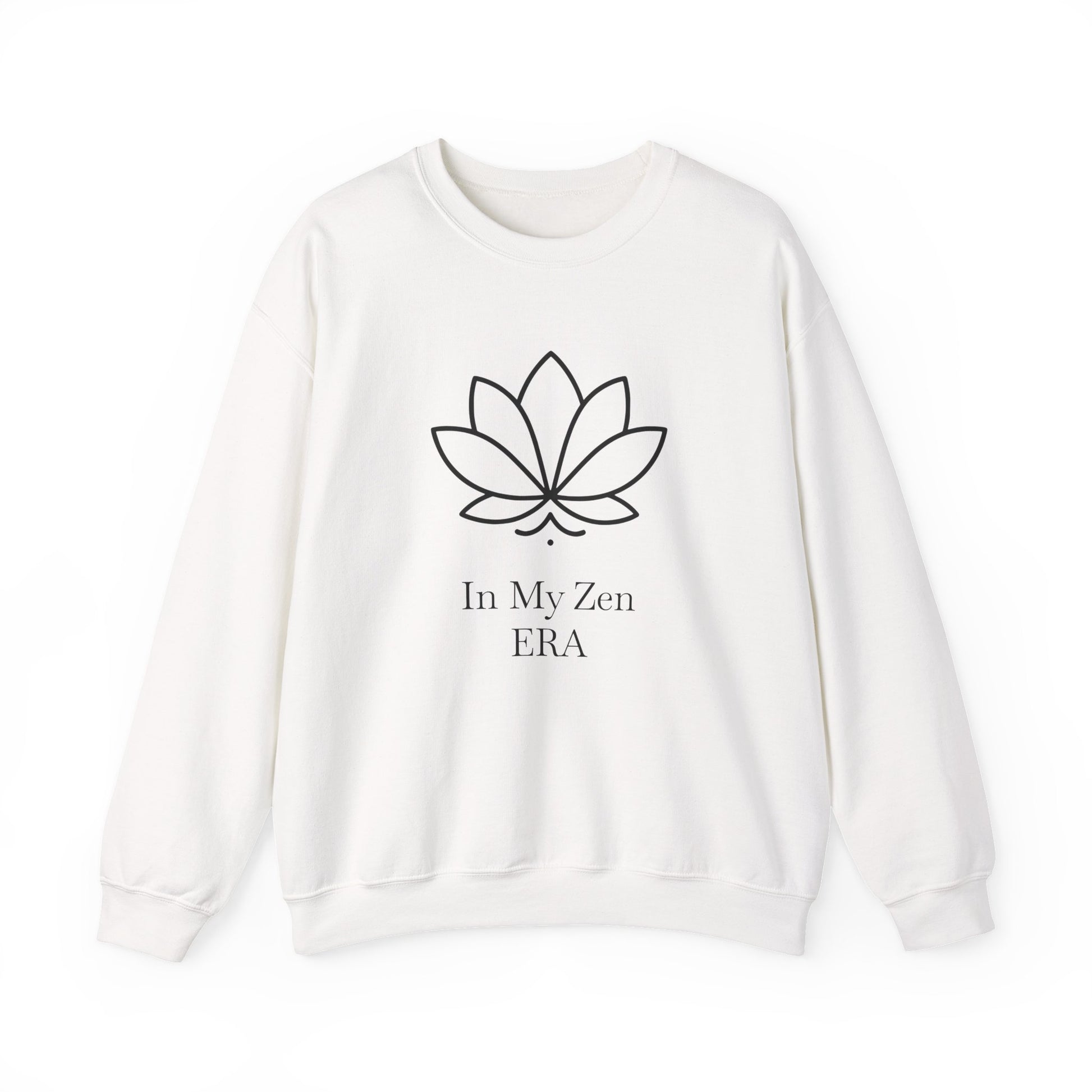 Personalised Lotus Sweatshirt – Custom Text Embroidered Style | Minimalist Mindfulness Crewneck | Custom Gift for Her I UK Only