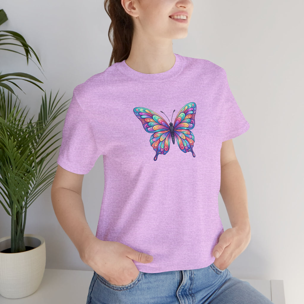 Butterfly Graphic Tee — Colorful Watercolor Butterfly T-Shirt