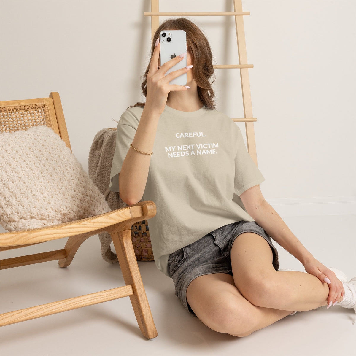 Careful My Next Victim Needs a Name — Funny Writer T-Shirt