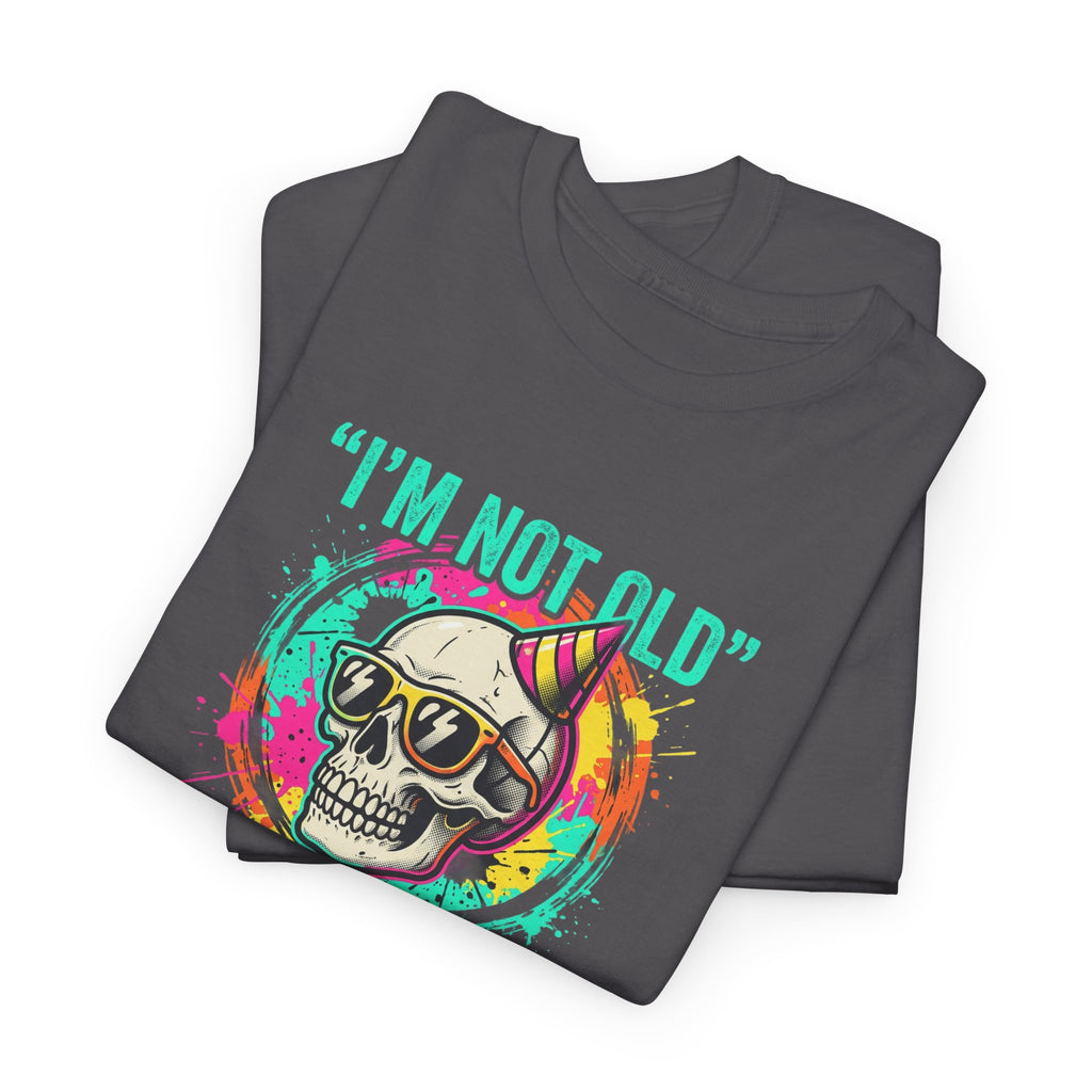 Vintage Skull Tee - "I'm Not Old, I'm Classic" Retro Skull Birthday Shirt