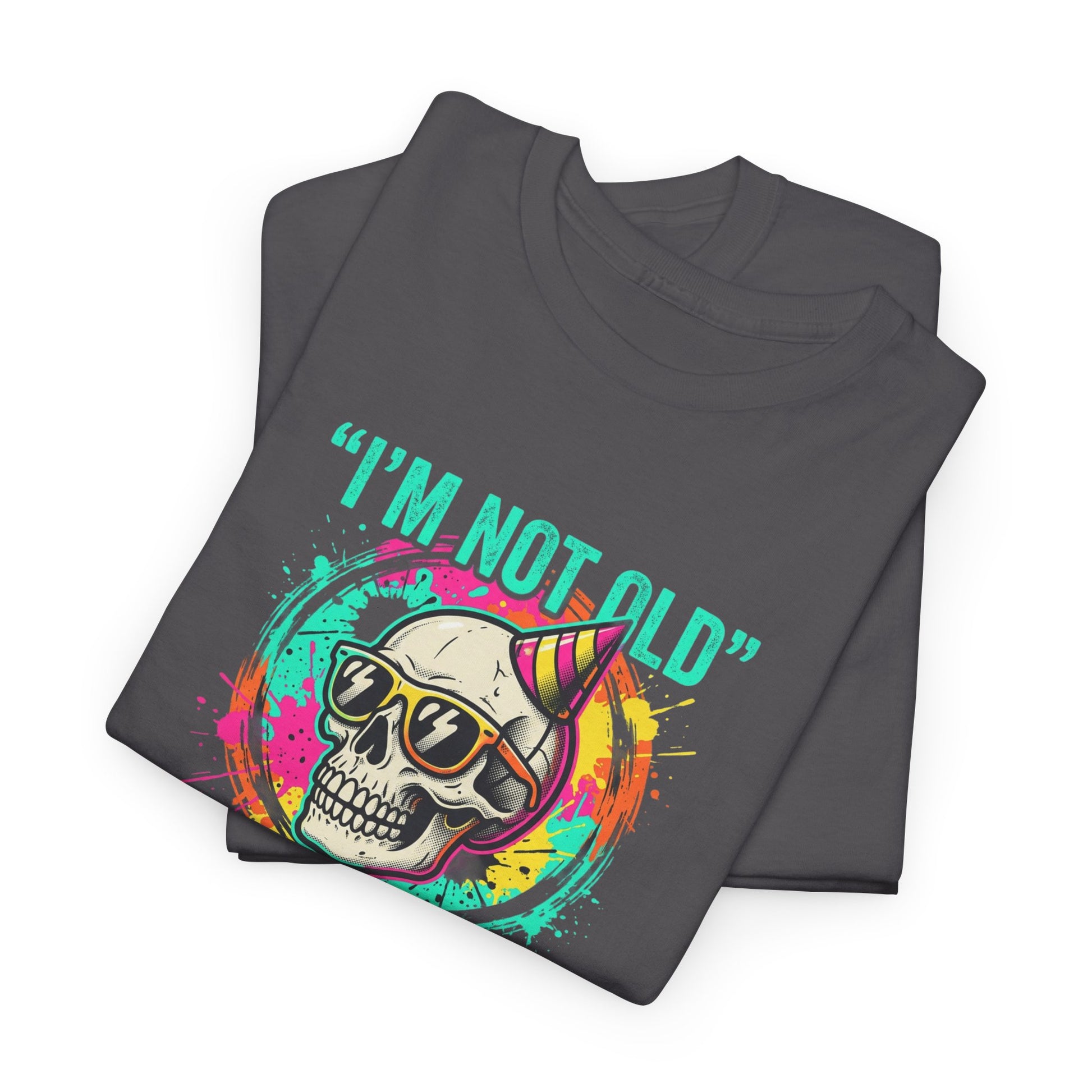 Vintage Skull Tee - "I'm Not Old, I'm Classic" Retro Skull Birthday Shirt