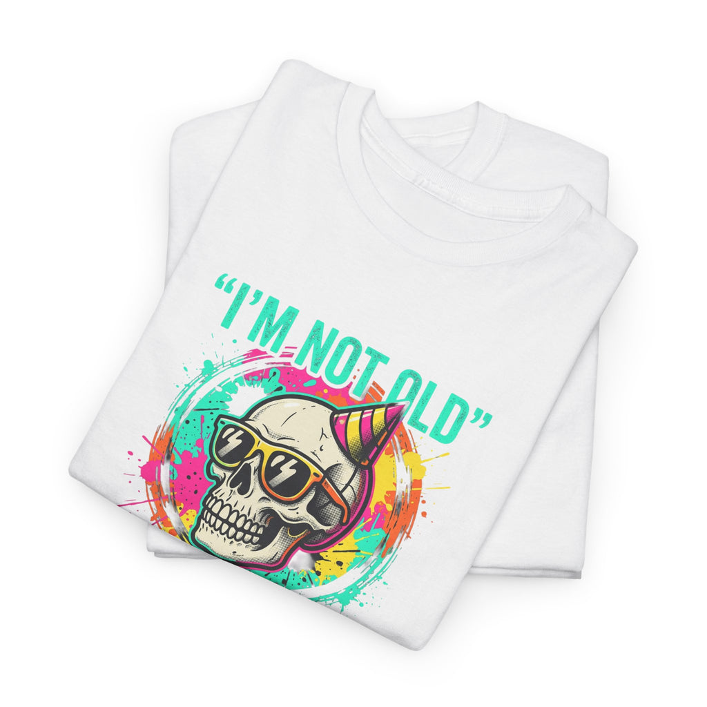 Vintage Skull Tee - "I'm Not Old, I'm Classic" Retro Skull Birthday Shirt