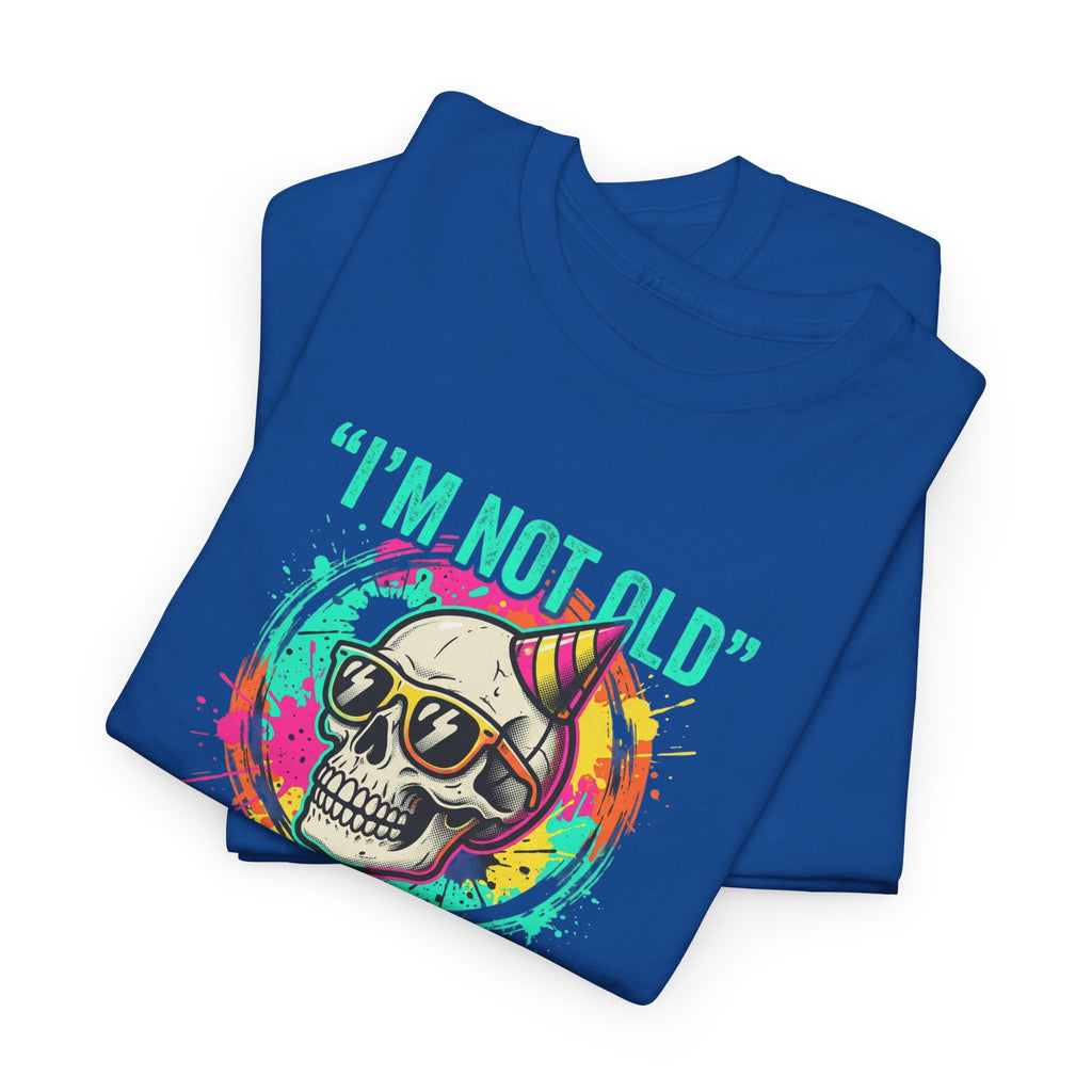 Vintage Skull Tee - "I'm Not Old, I'm Classic" Retro Skull Birthday Shirt