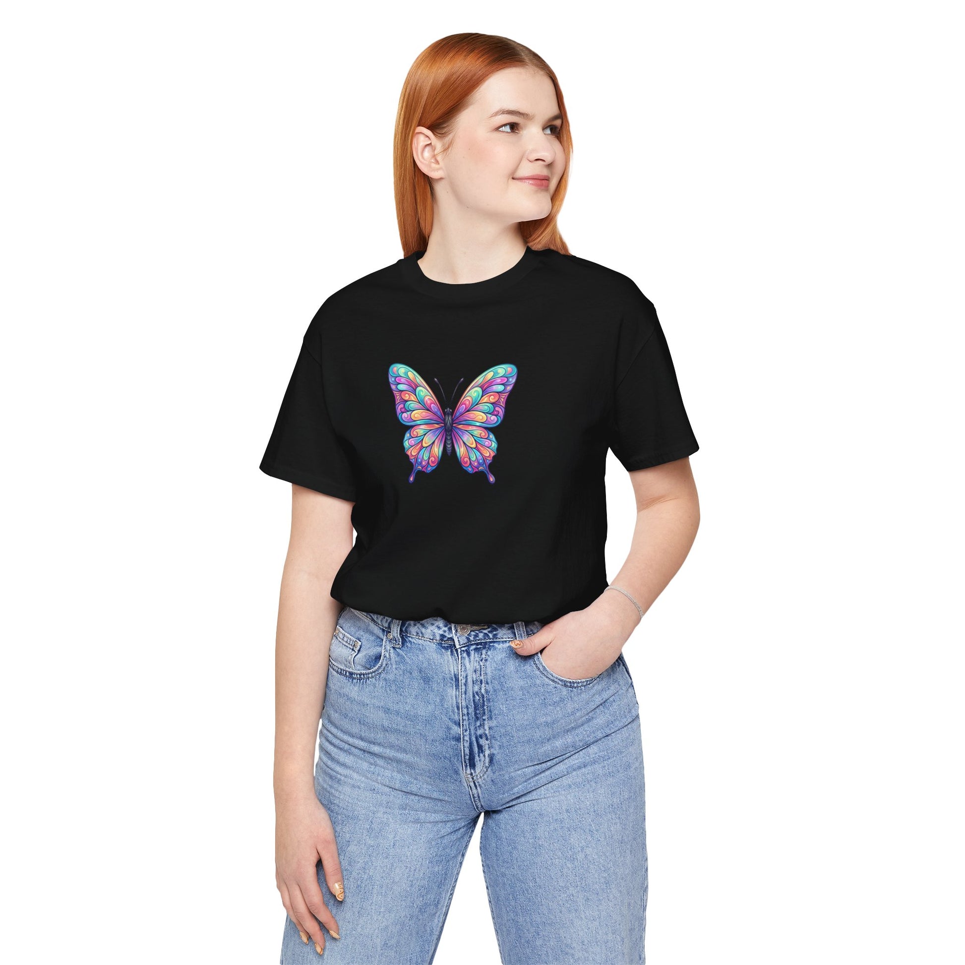 Butterfly Graphic Tee — Colorful Watercolor Butterfly T-Shirt