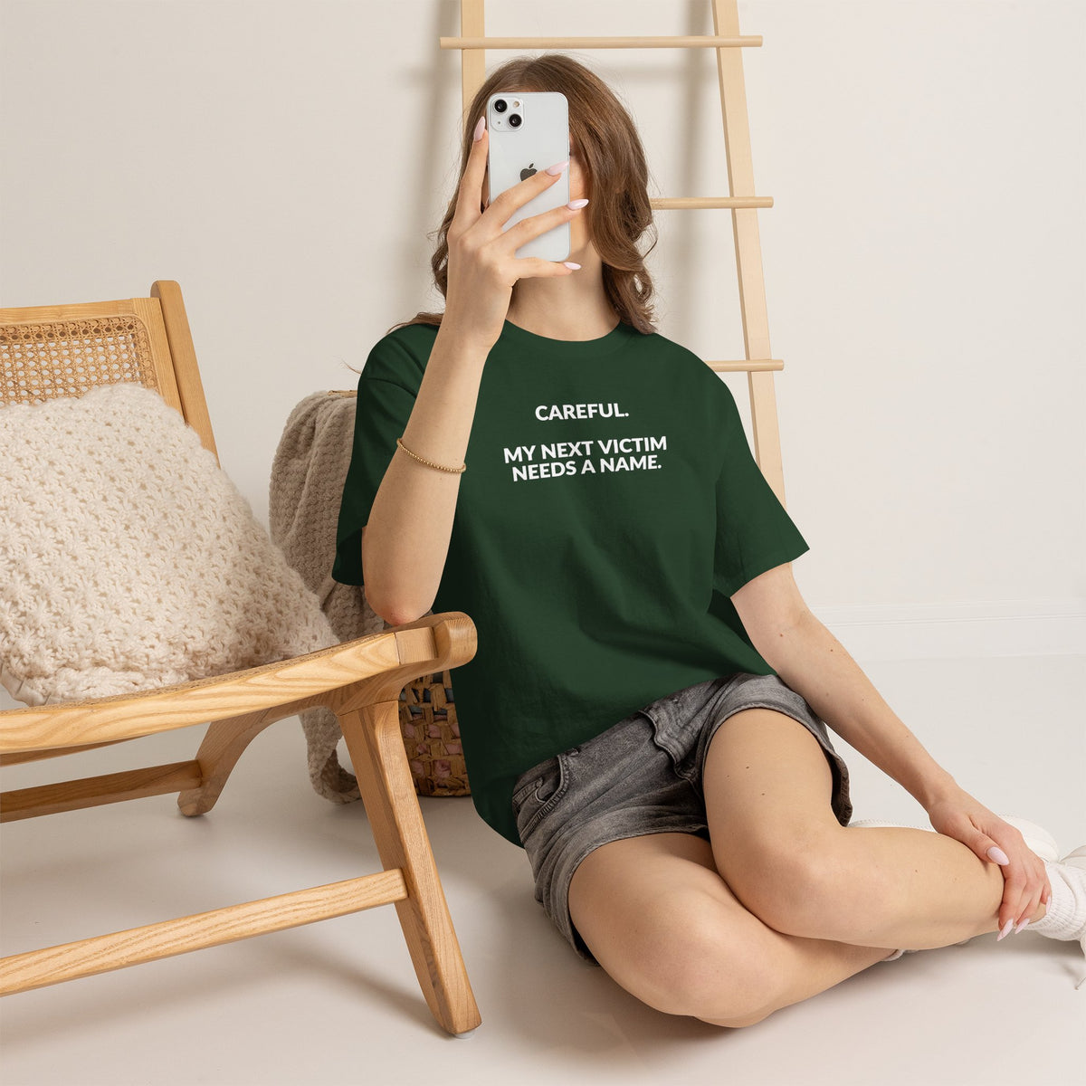 Careful My Next Victim Needs a Name — Funny Writer T-Shirt