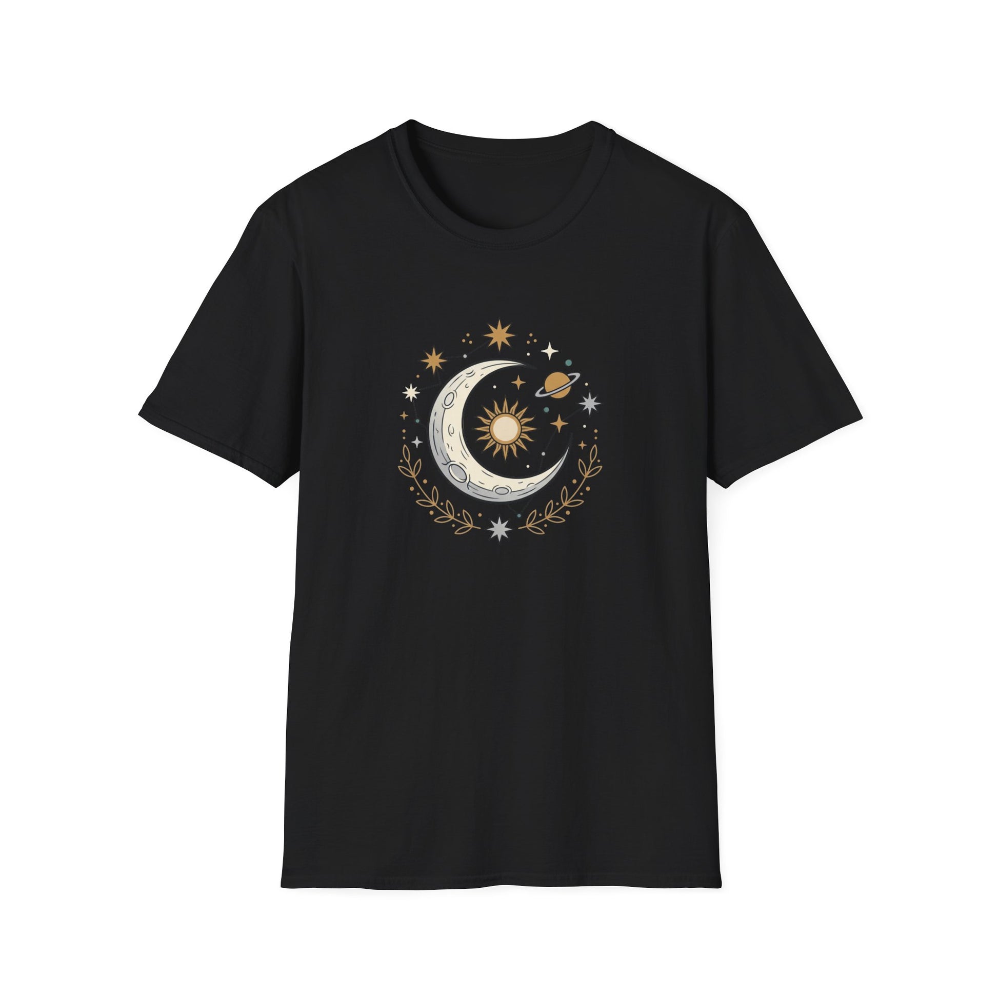 Celestial Moon & Sun Tee — Vintage Astrology Graphic T-Shirt
