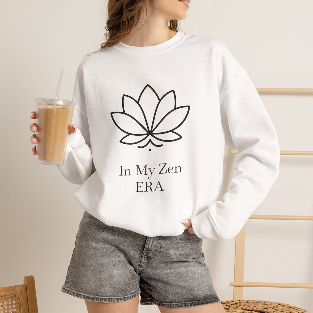 Personalised Lotus Sweatshirt – Custom Text Embroidered Style | Minimalist Mindfulness Crewneck | Custom Gift for Her I UK Only