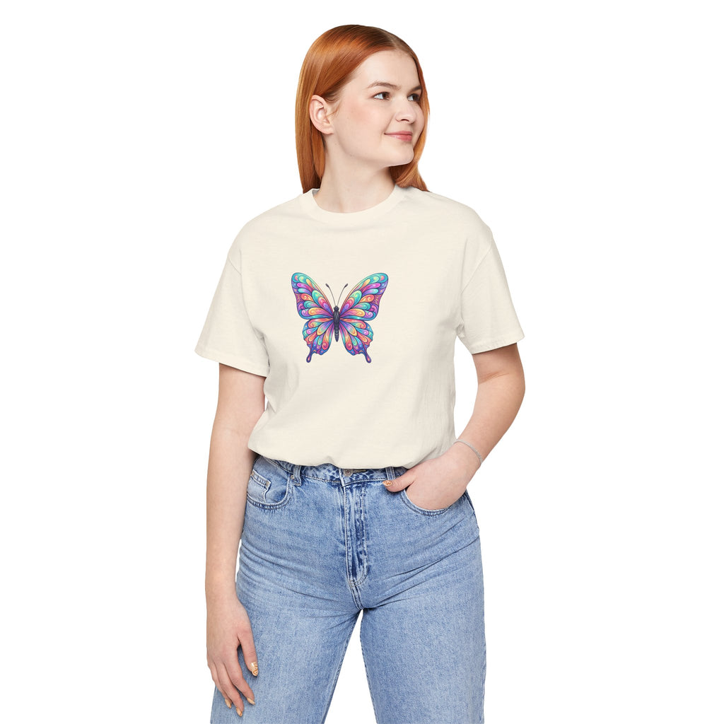 Butterfly Graphic Tee — Colorful Watercolor Butterfly T-Shirt