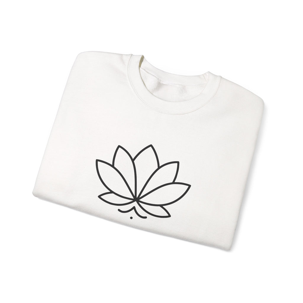 Personalised Lotus Sweatshirt – Custom Text Embroidered Style | Minimalist Mindfulness Crewneck | Custom Gift for Her I UK Only