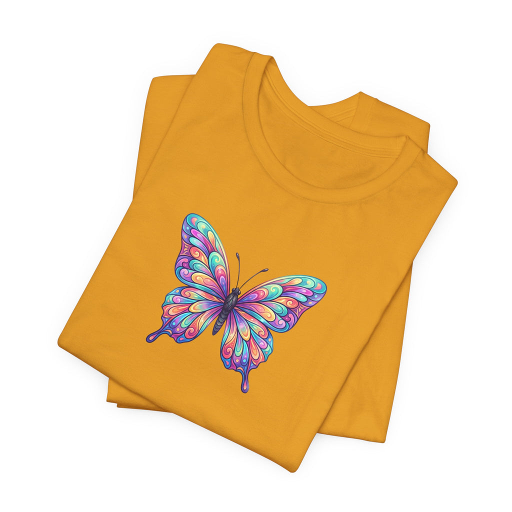 Butterfly Graphic Tee — Colorful Watercolor Butterfly T-Shirt