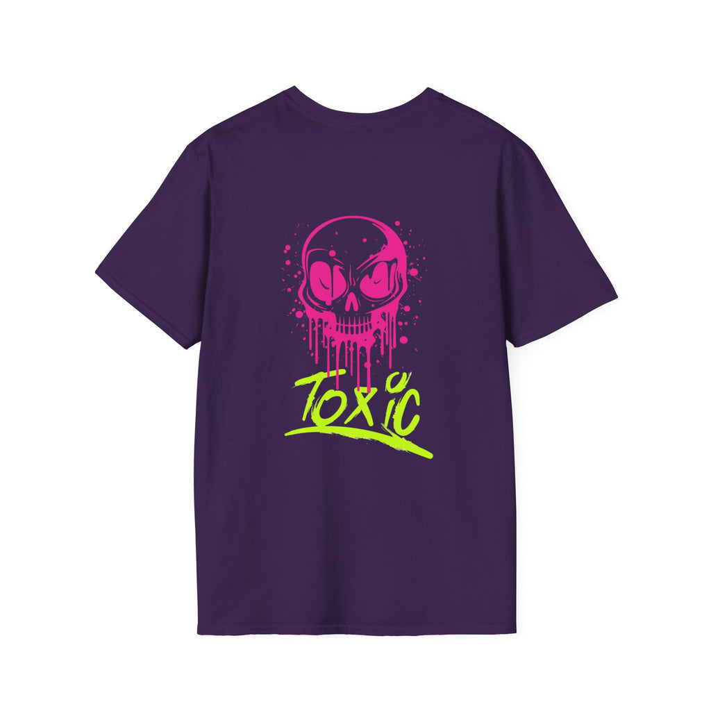 T-Shirt — Neon Drip Skull "Toxic" Graphic