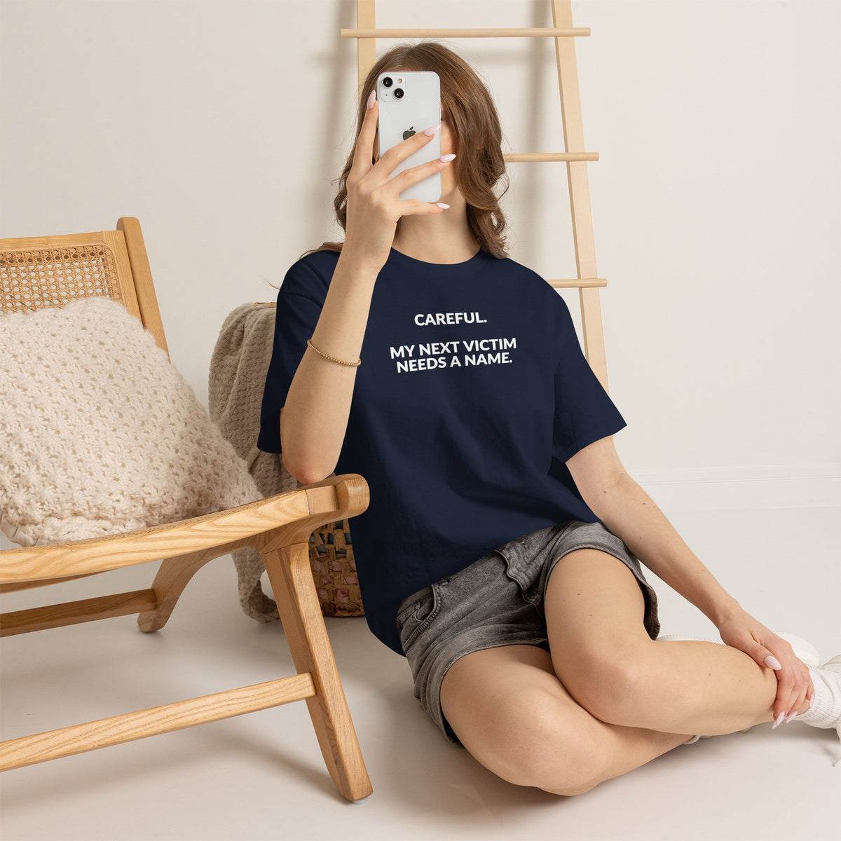 Careful My Next Victim Needs a Name — Funny Writer T-Shirt
