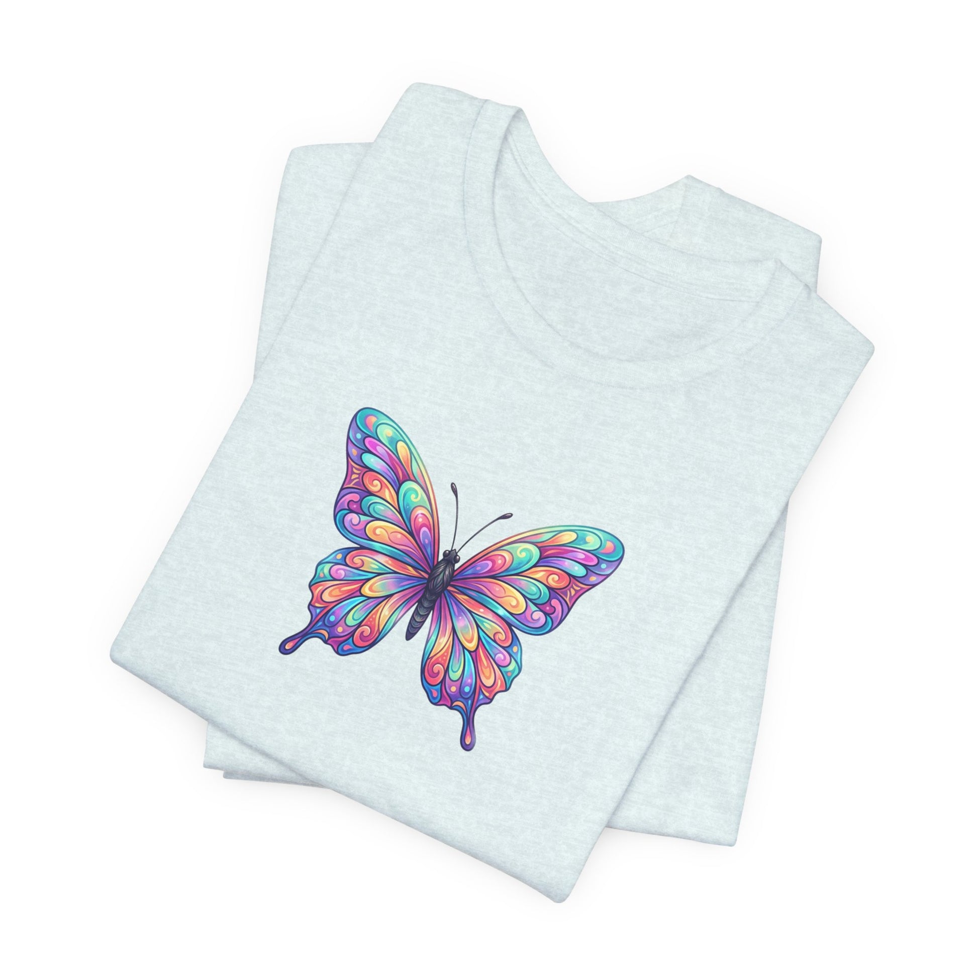 Butterfly Graphic Tee — Colorful Watercolor Butterfly T-Shirt