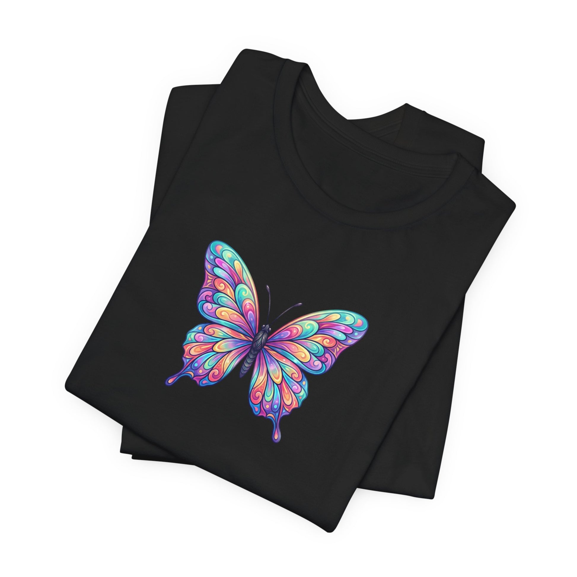 Butterfly Graphic Tee — Colorful Watercolor Butterfly T-Shirt