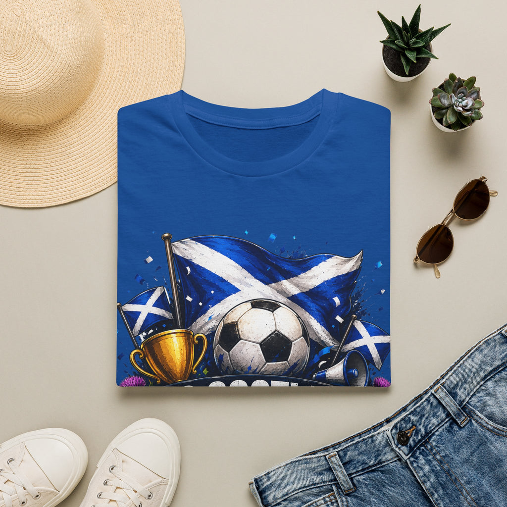 Football World Cup T‑Shirt — 'No Scotland No Party' Soccer Scotland Flag Tee