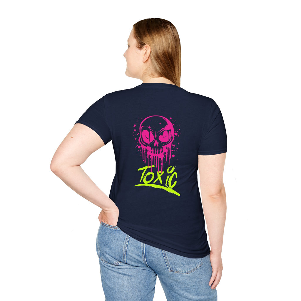 T-Shirt — Neon Drip Skull "Toxic" Graphic