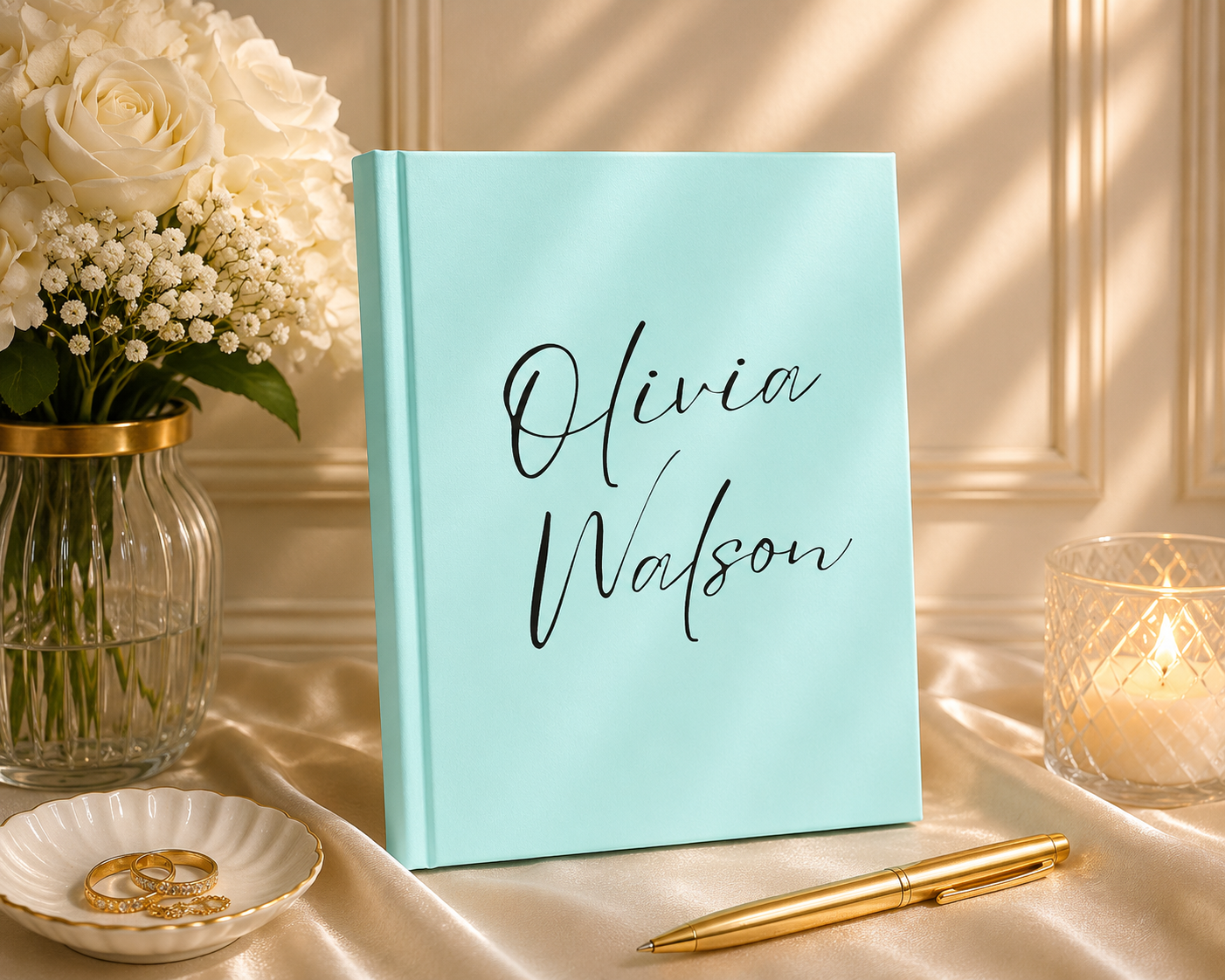 Personalised Hardcover Journal – Custom Name Notebook, A5 Size