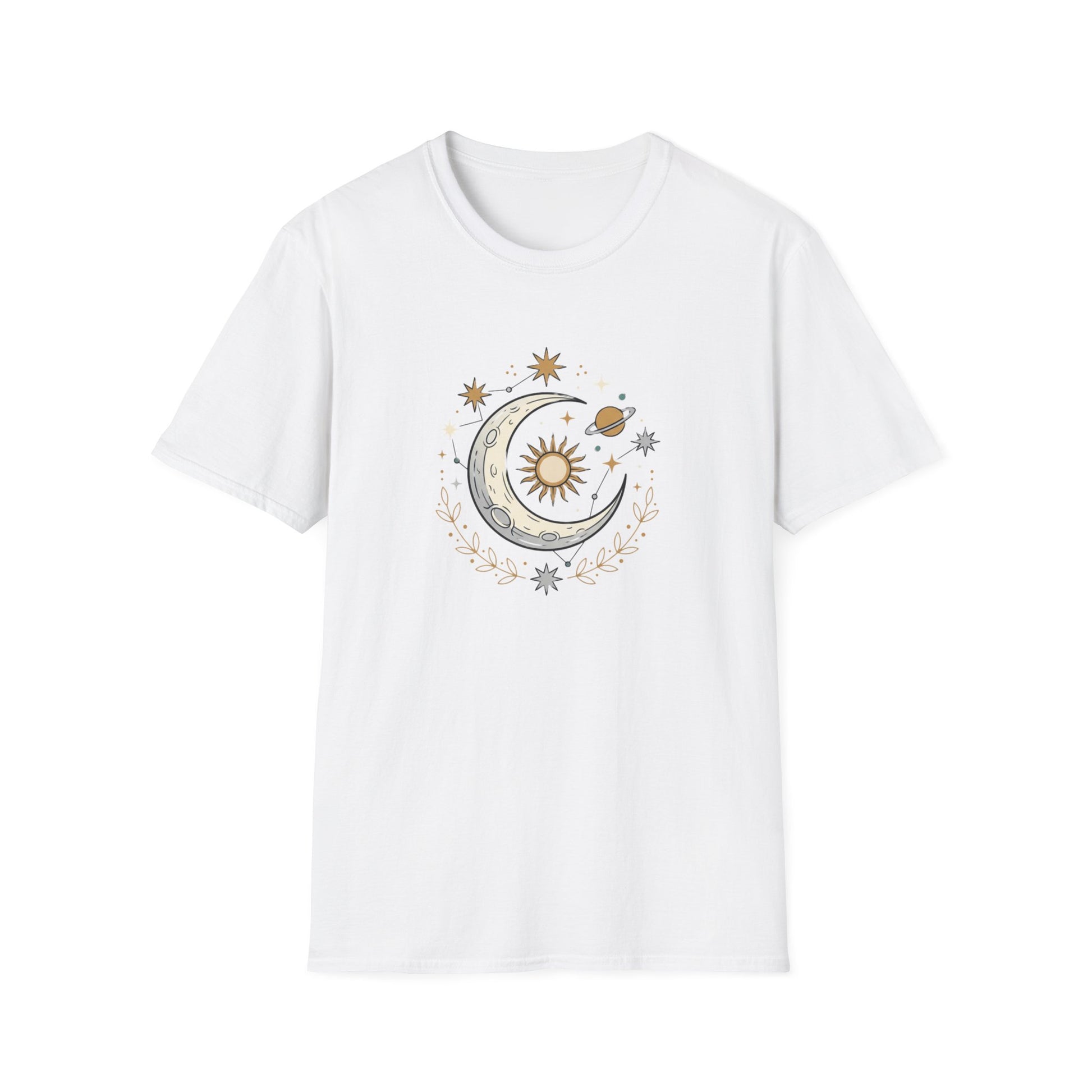 Celestial Moon & Sun Tee — Vintage Astrology Graphic T-Shirt