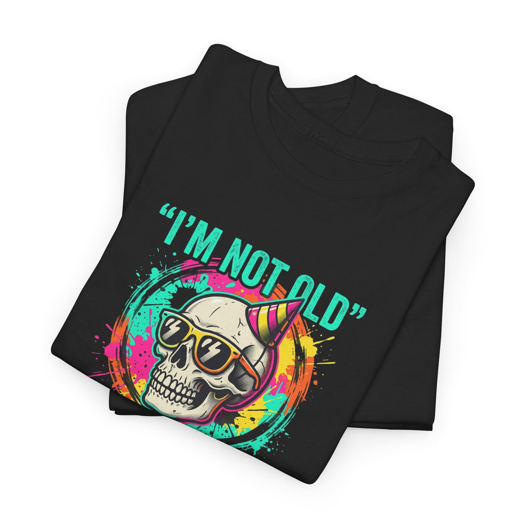 Vintage Skull Tee - "I'm Not Old, I'm Classic" Retro Skull Birthday Shirt