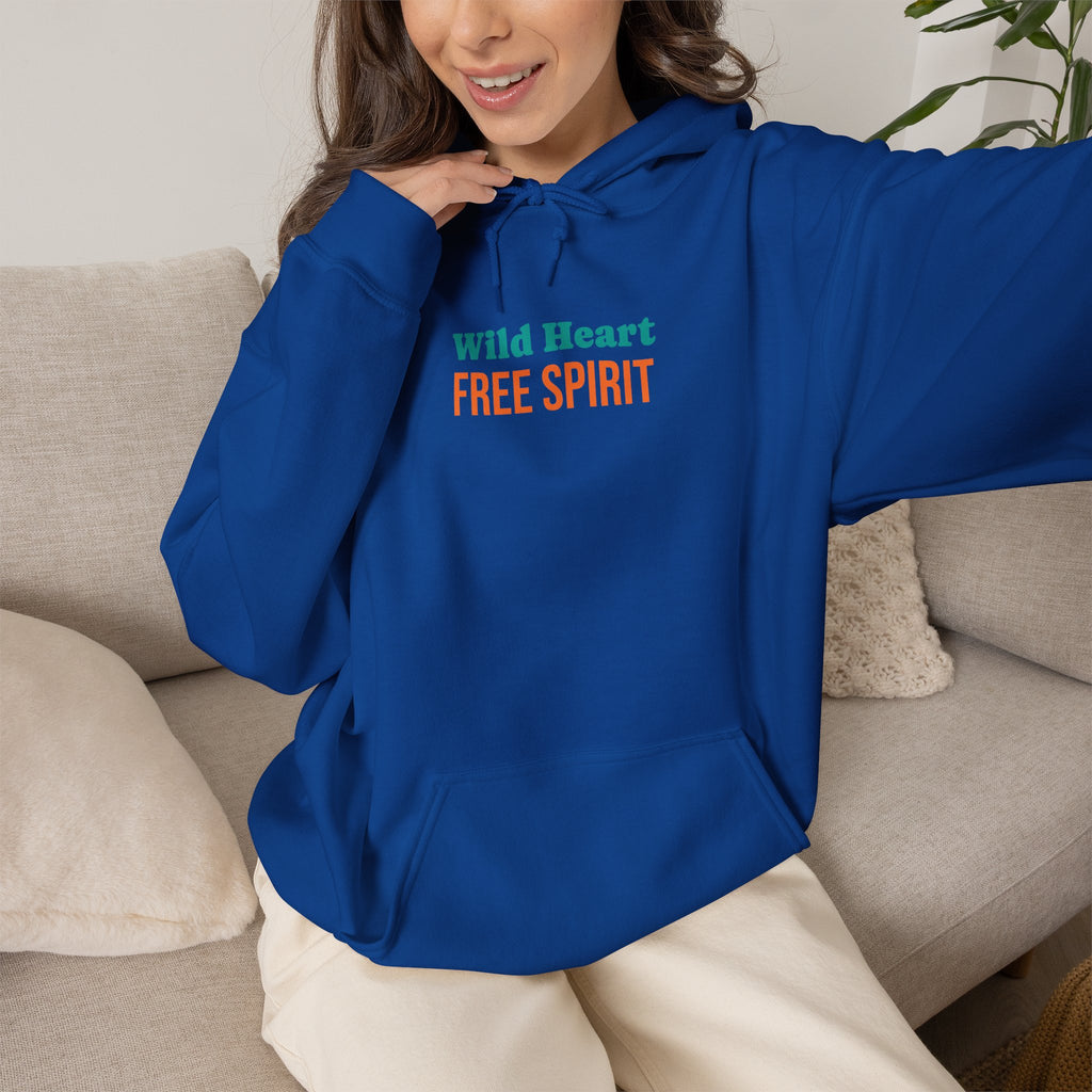 Wild Heart Free Spirit Floral Goddess Fox Hoodie - Front and Back Design