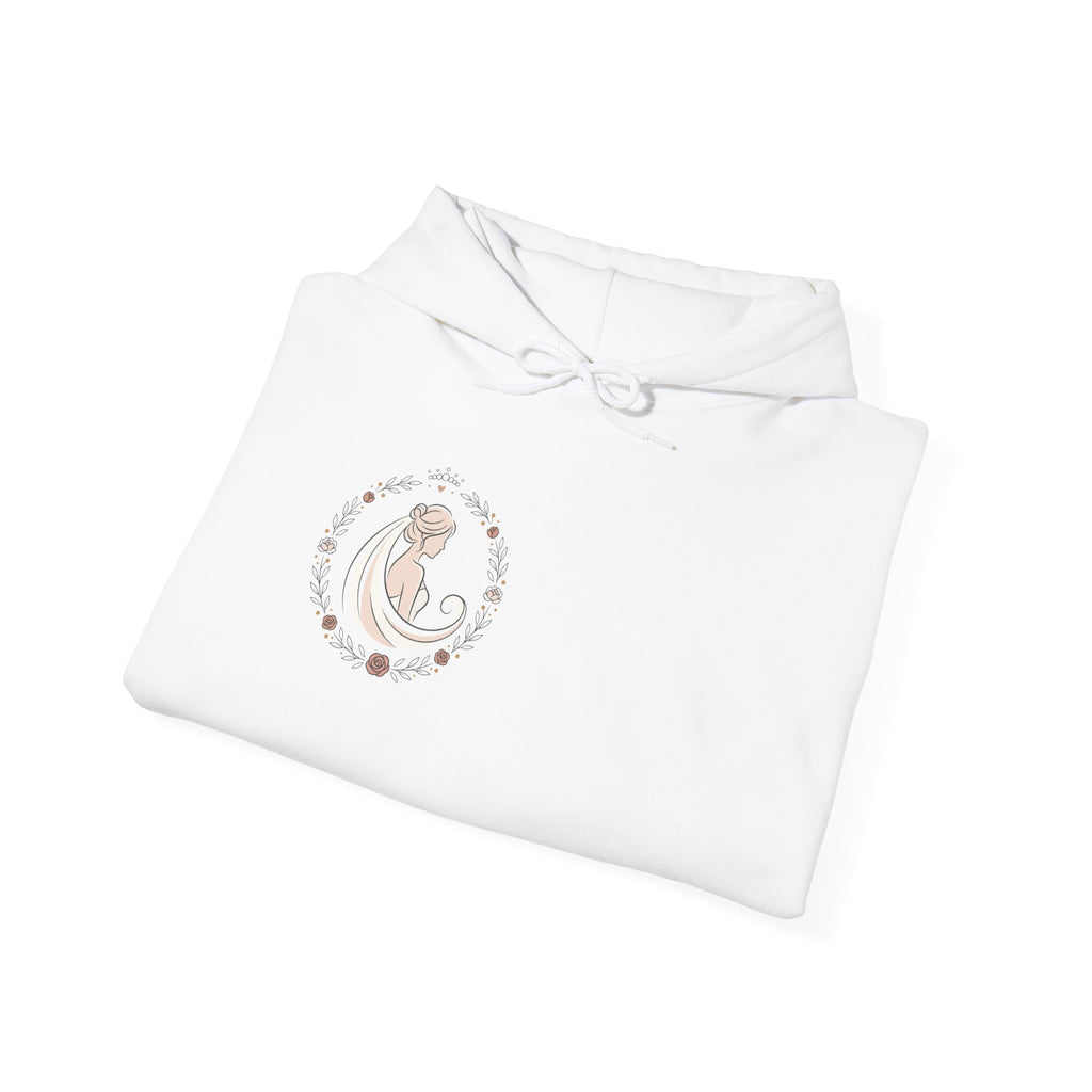 Wifey Back Print Customise Hoodie – Bridal Minimal Moon Goddess Graphic Pullover - Custom Text - Unique just for you