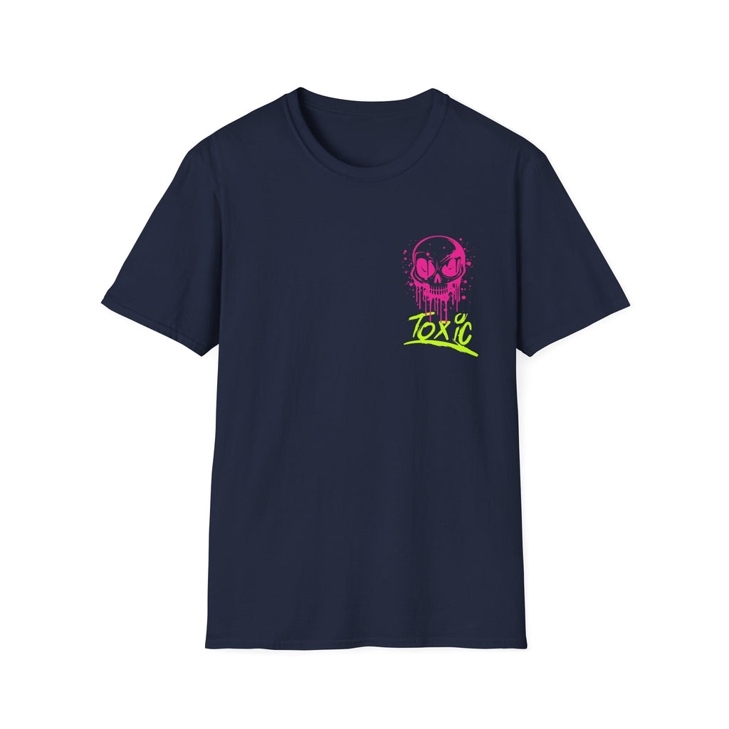 T-Shirt — Neon Drip Skull "Toxic" Graphic
