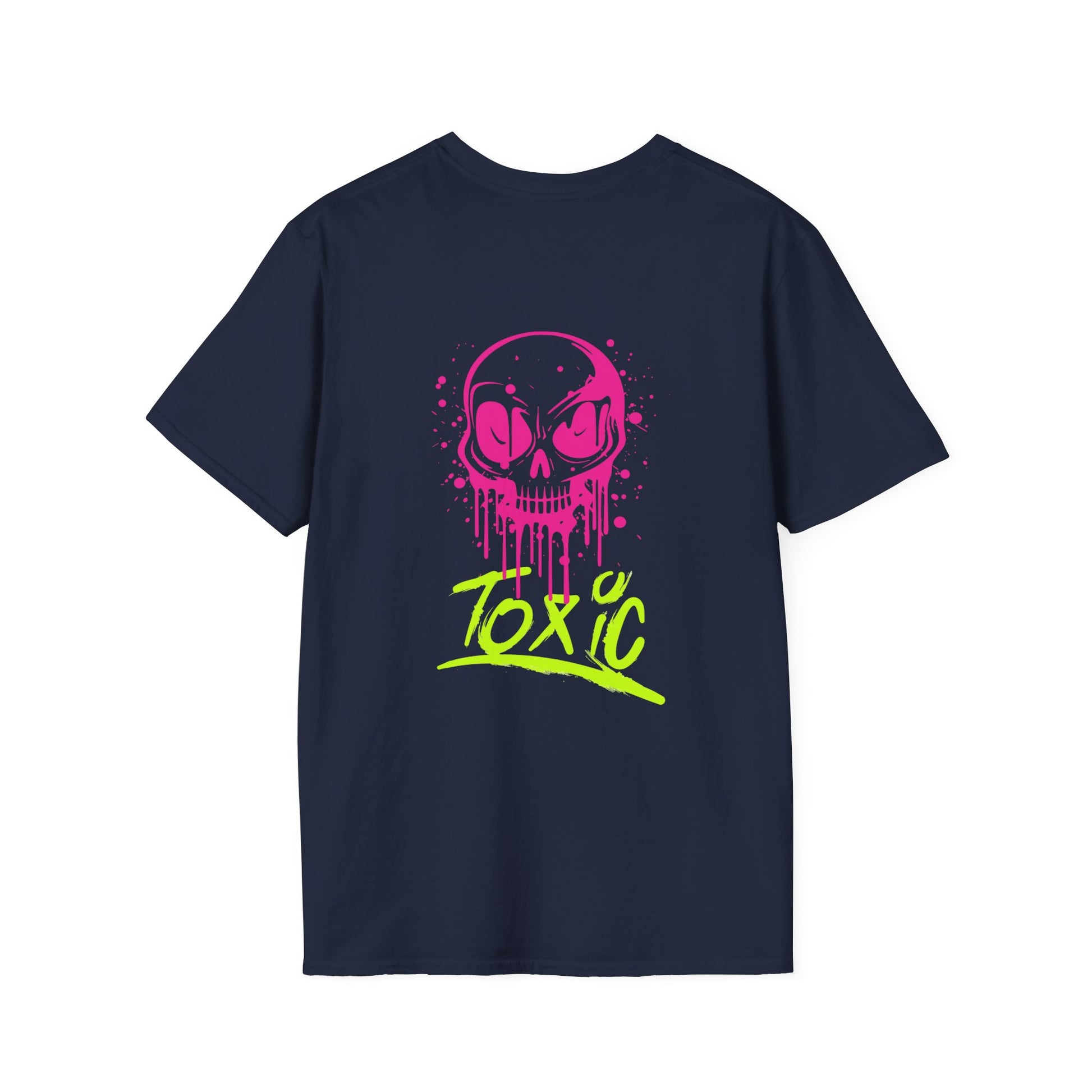 T-Shirt — Neon Drip Skull "Toxic" Graphic