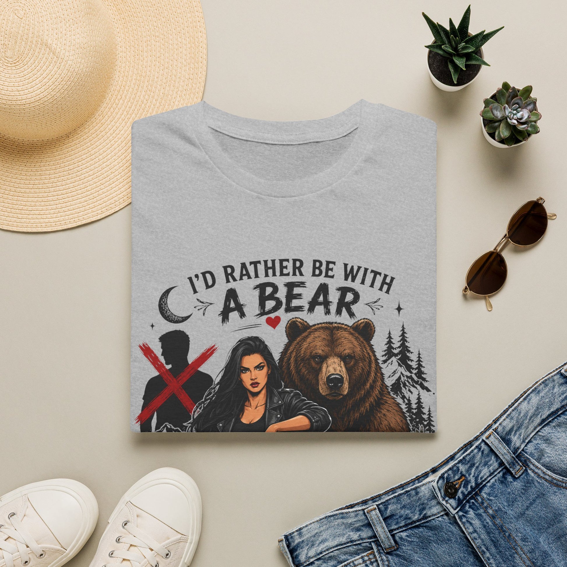 I'd Rather Be With a Bear T-Shirt Than Alone With a Man T-Shirt