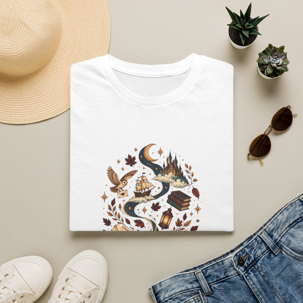 Enchanted Open Book T-Shirt – Magical Reading and Book Lover Design