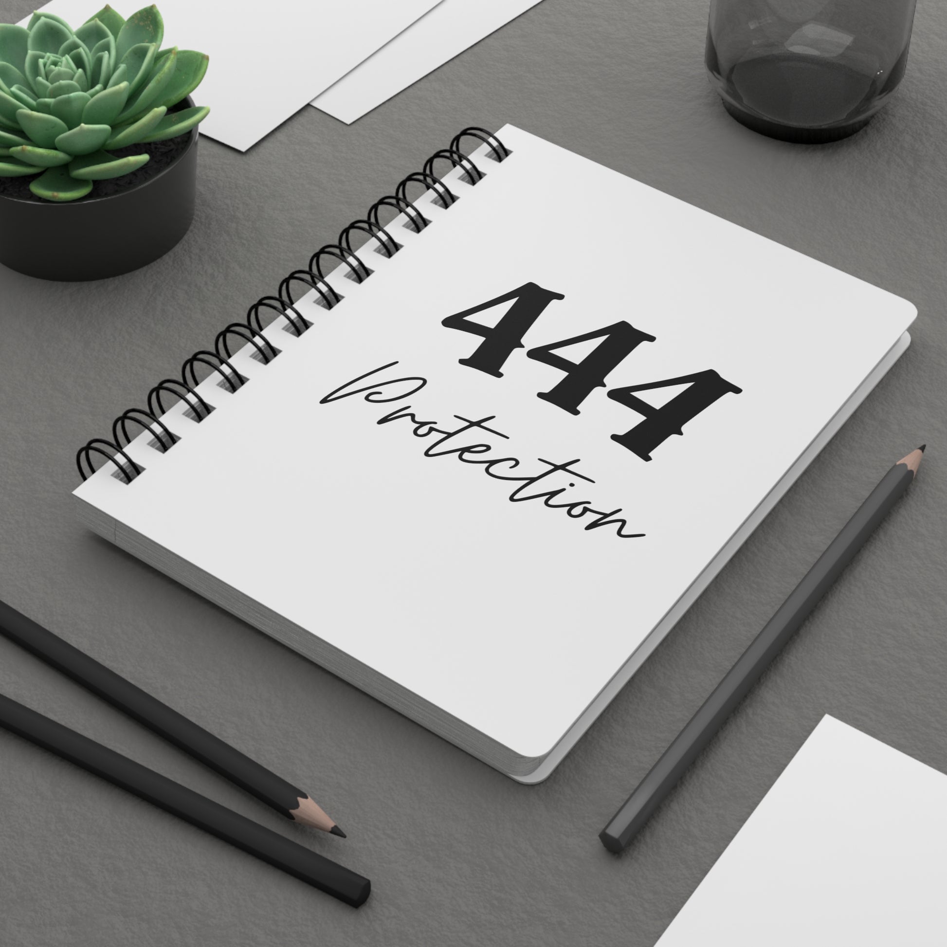 444 Protection Spiral Journal — Spiritual Numerology Notebook for Guidance & Self-Reflection