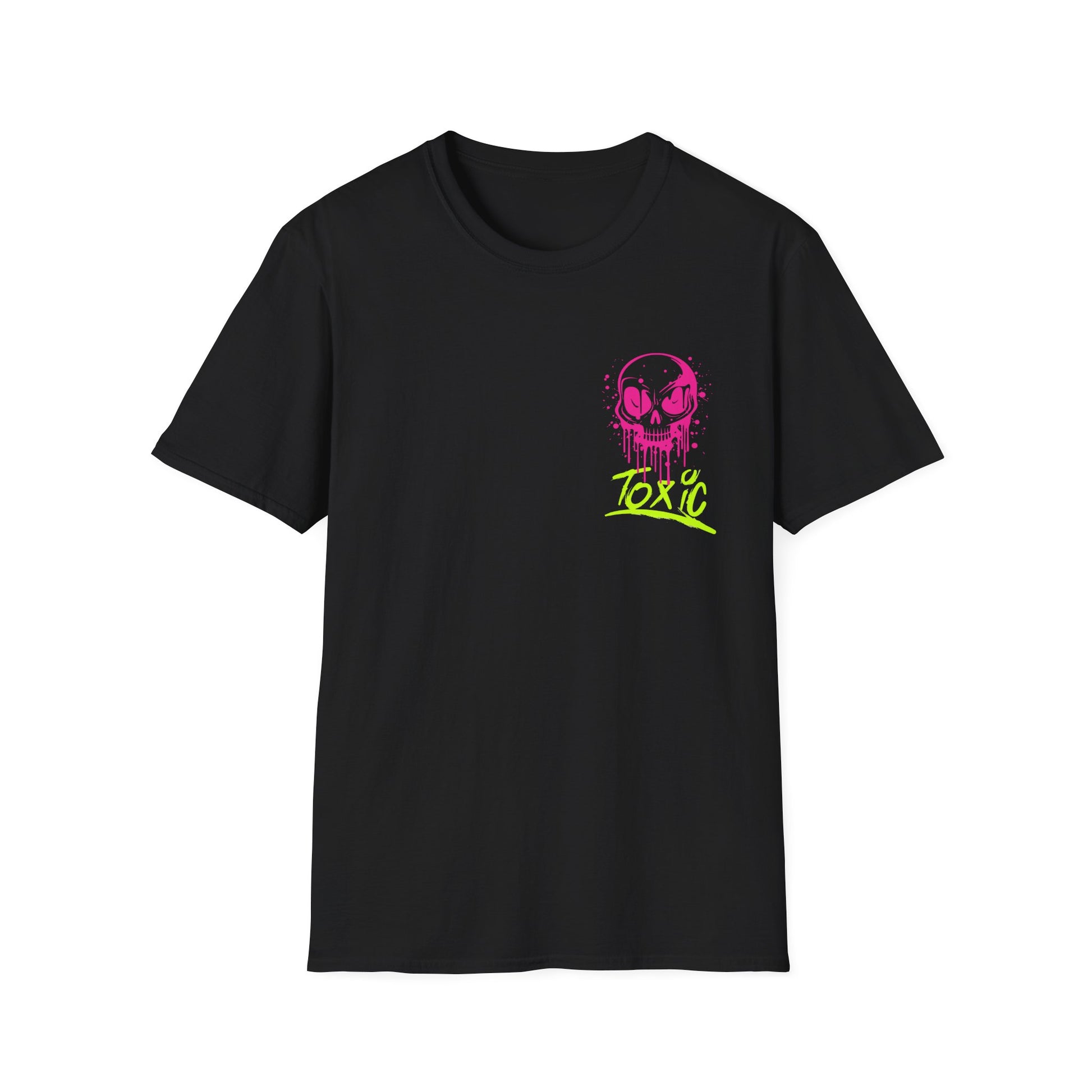 T-Shirt — Neon Drip Skull "Toxic" Graphic