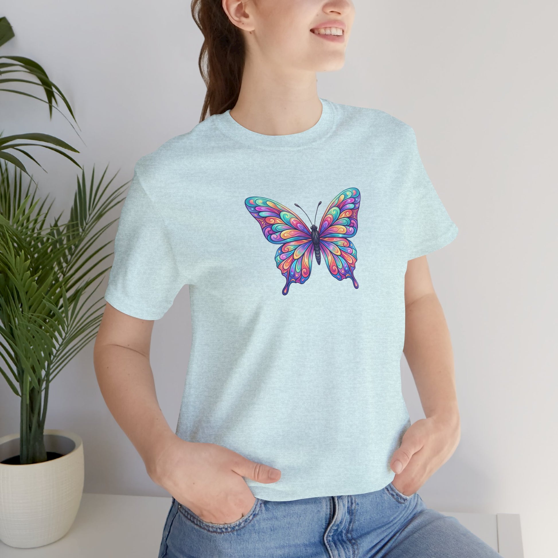 Butterfly Graphic Tee — Colorful Watercolor Butterfly T-Shirt