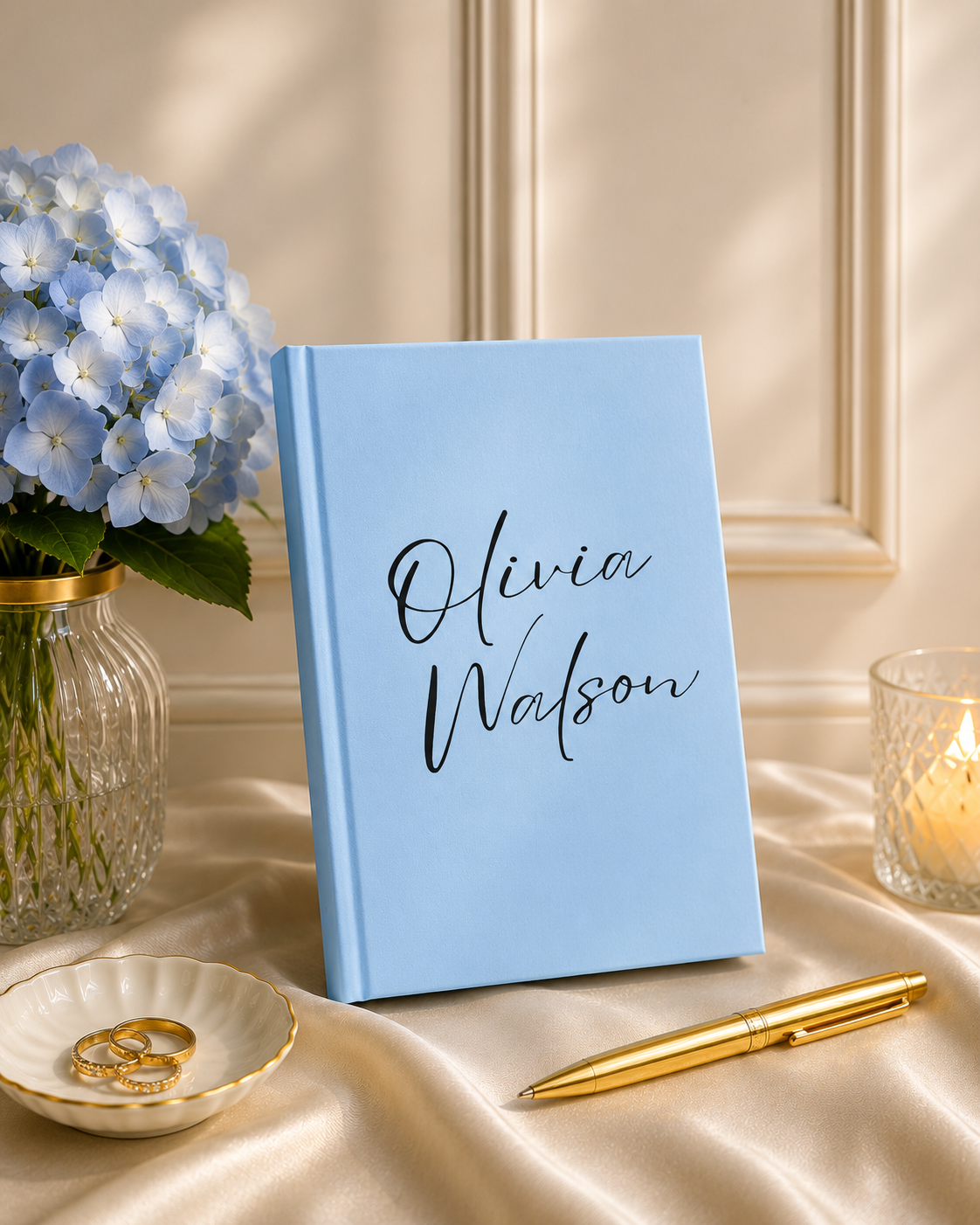 Personalised Hardcover Journal – Custom Name Notebook, A5 Size