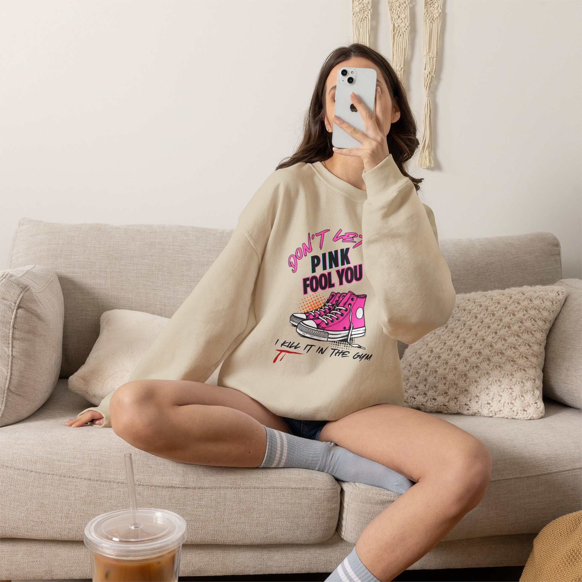 Don't Let The Pink Fool You. I KILL IT in the GYM - Unisex Sweatshirt