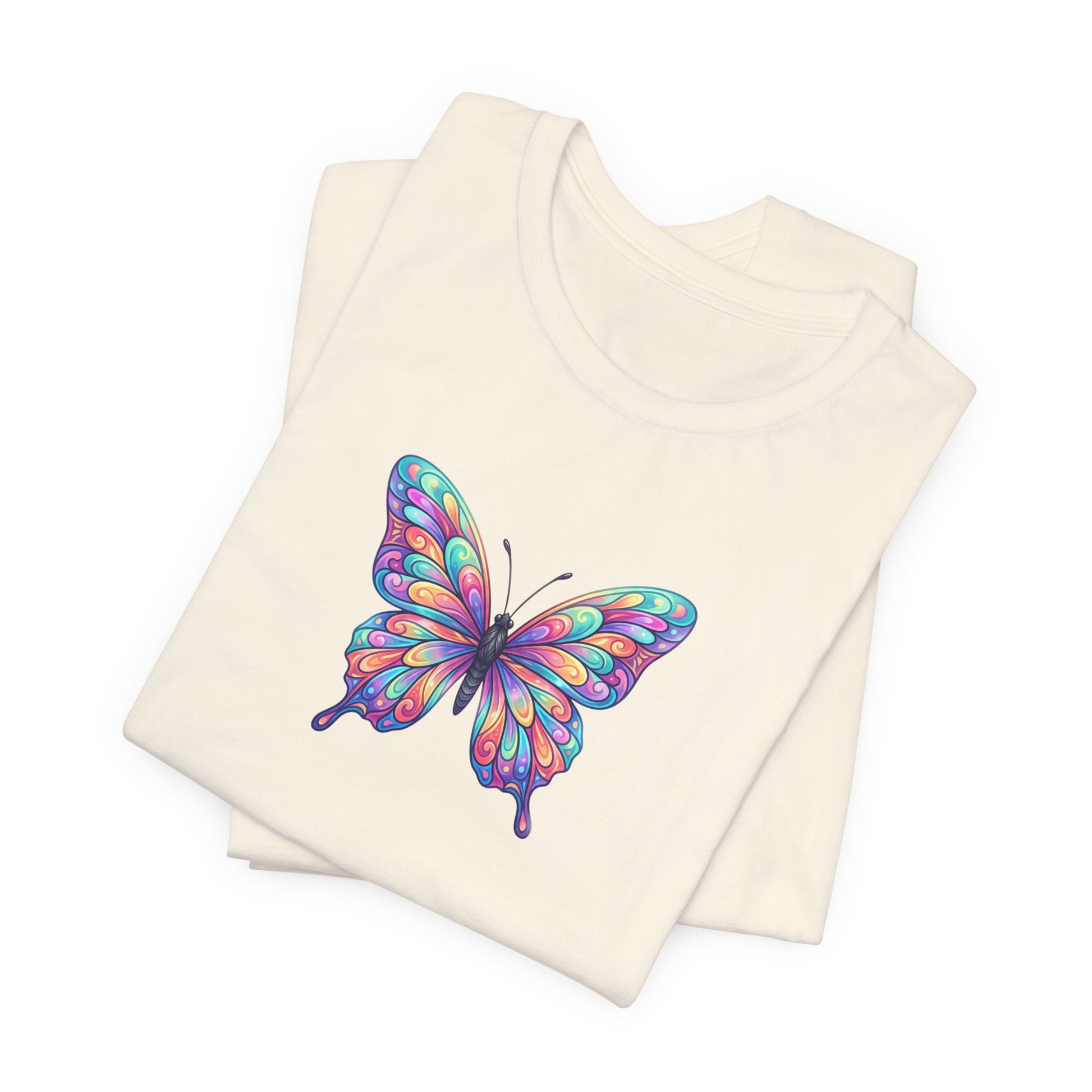 Butterfly Graphic Tee — Colorful Watercolor Butterfly T-Shirt