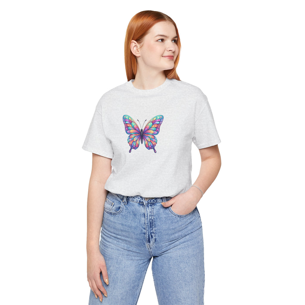 Butterfly Graphic Tee — Colorful Watercolor Butterfly T-Shirt