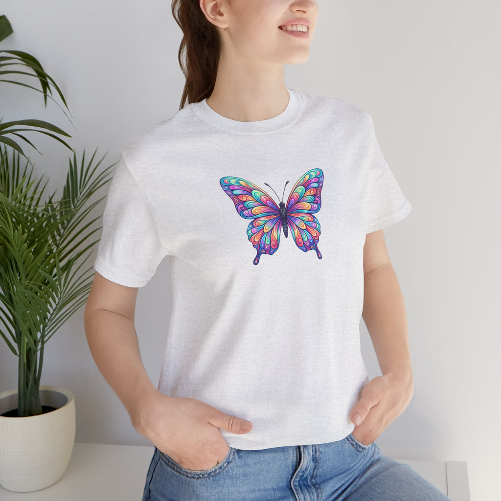 Butterfly Graphic Tee — Colorful Watercolor Butterfly T-Shirt