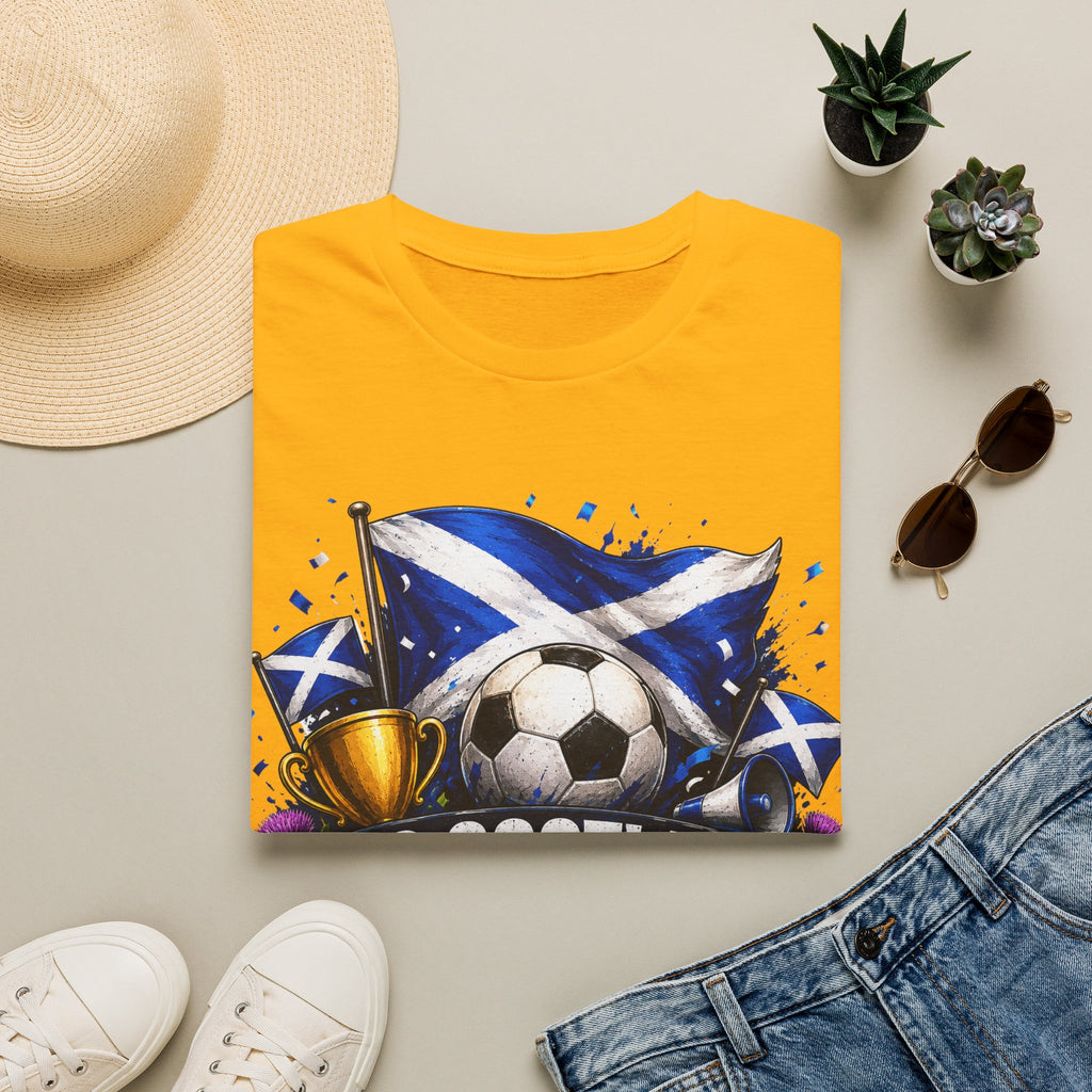 Football World Cup T‑Shirt — 'No Scotland No Party' Soccer Scotland Flag Tee