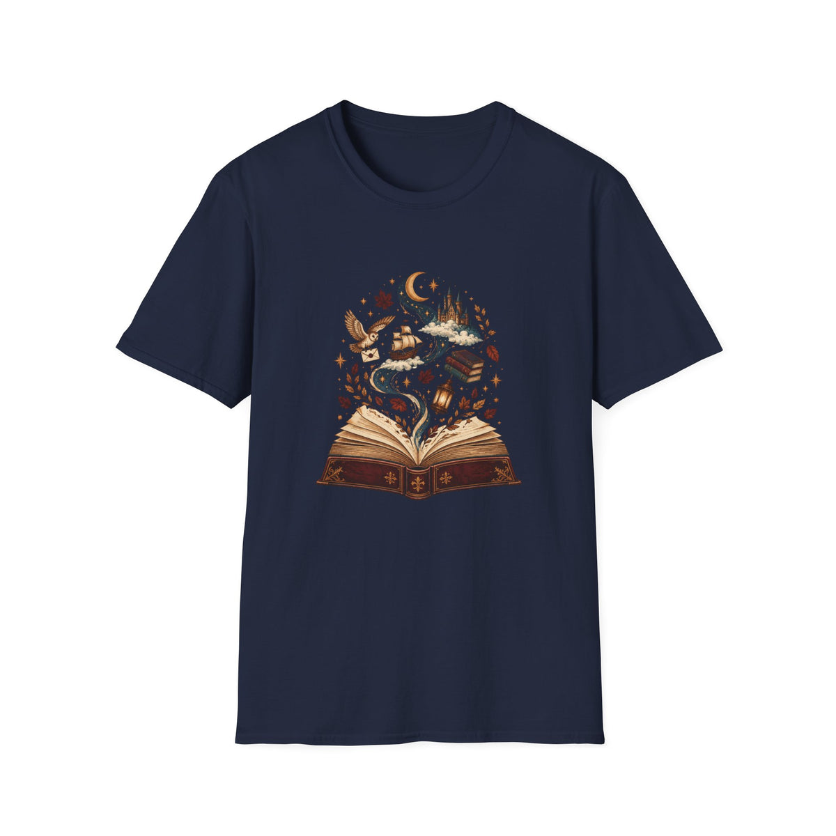 Enchanted Open Book T-Shirt – Magical Reading and Book Lover Design